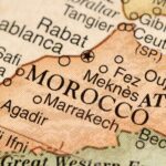 Map of Morocco showing its geographical features, cities, and regions.